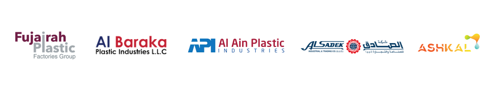 Fujairah Plastic, Al Baraka, Al Ain Plastic, Alsadek Plastics, Ashkal